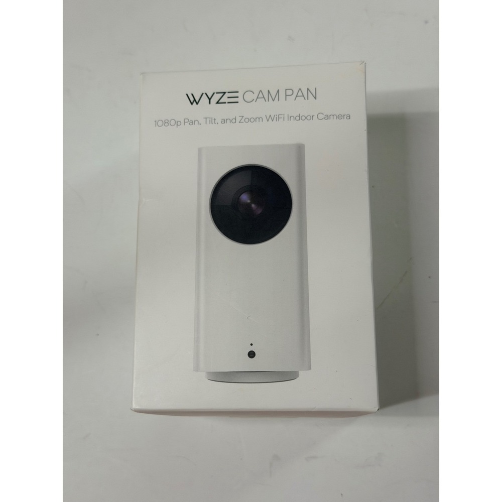 Wyze Cam Pan 1080p WiFi Indoor Smart Home Camera White WYZECP1 Pan Tilt Zoom